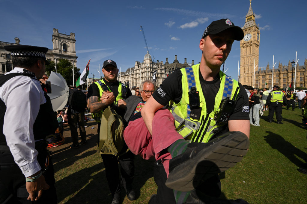 British Police Arrest 466 Pro-Palestinian Protesters Defying Anti-Terror Law