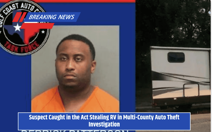 Suspect Caught in the Act Stealing RV in Multi-County Auto Theft Case