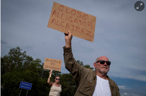 ‘Alligator Alcatraz’ detainees face abuse, denied due process, lawyers say