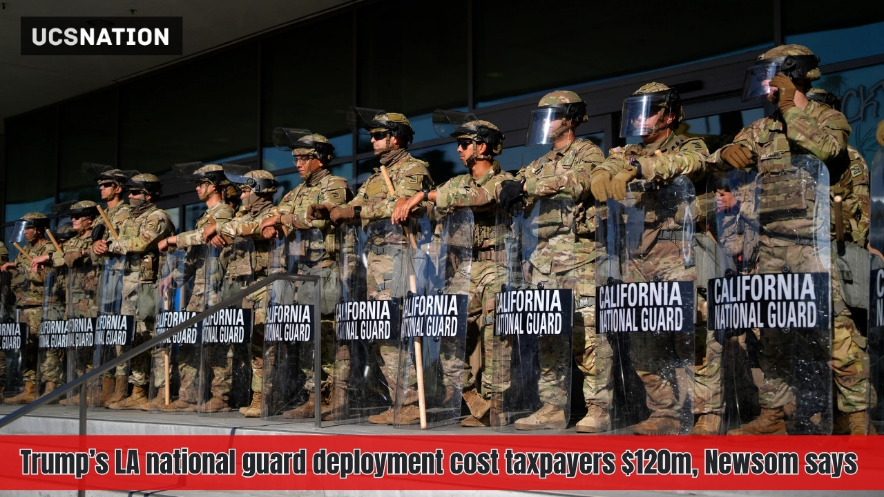 Trump’s LA national guard deployment cost taxpayers $120m, Newsom says