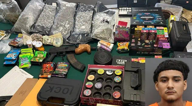 Draco, Drugs, And Drums: 20-Year-Old Nabbed In Tampa Gang Unit Raid