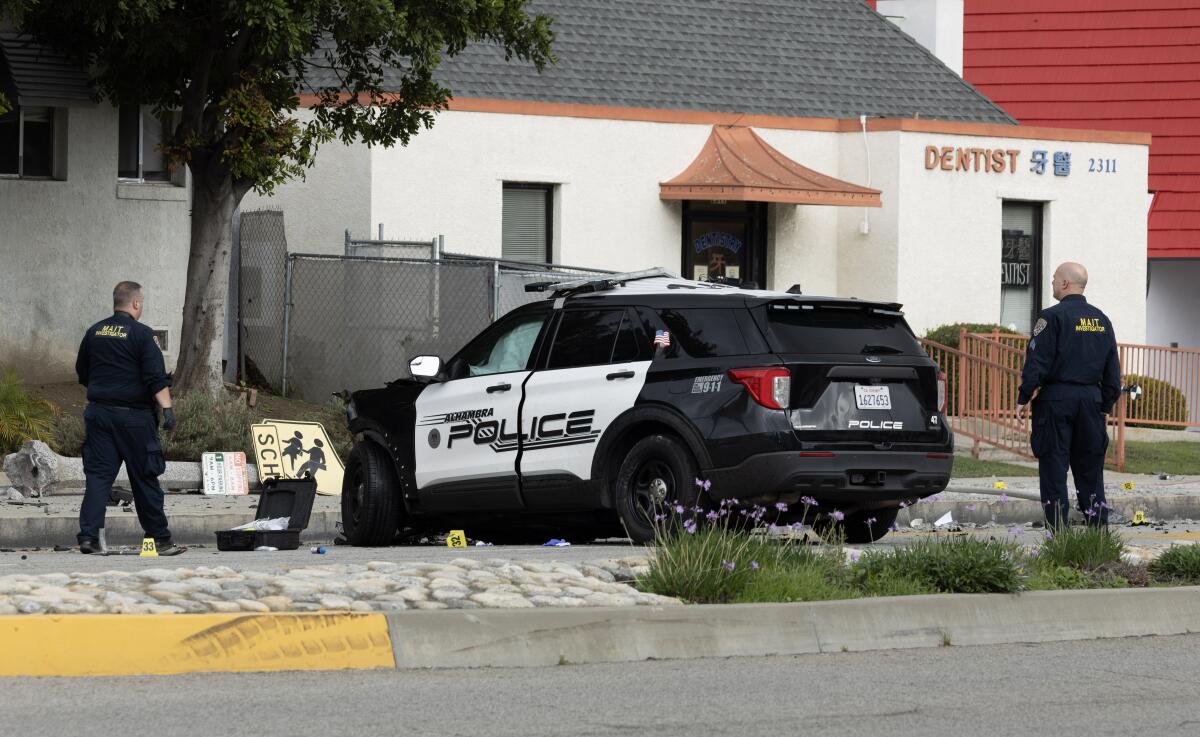 Alhambra police officer killed during stolen vehicle pursuit