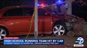 DUI Suspect Drives Onto Anaheim Sidewalk, Injuring 8 Teen Runners from High School Team